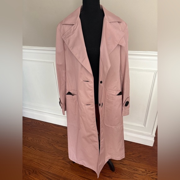 Like new! Coach military style Trench Coat pink size S - Picture 12 of 14